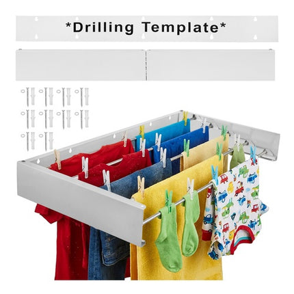 Wall-Mounted Foldable Clothes Dryer, 80cm Aluminum