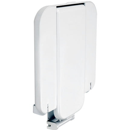 Wall-Mounted Folding ABS Shower Seat, 440 Lb Capacity