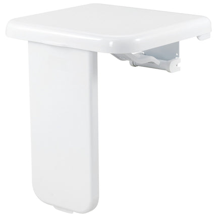 Wall-Mounted Folding ABS Shower Seat, 440 Lb Capacity