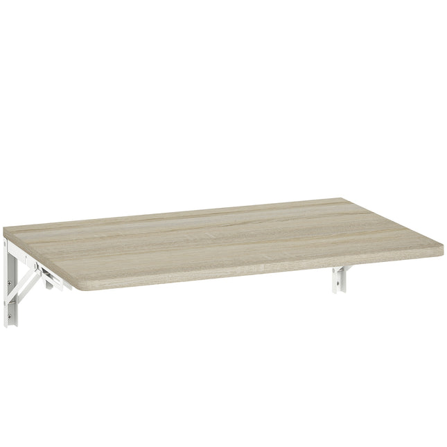 Wandmontierter Klapptisch, 60x40 cm, Eiche-Finish