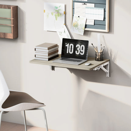 Wandmontierter Klapptisch, 60x40 cm, Eiche-Finish