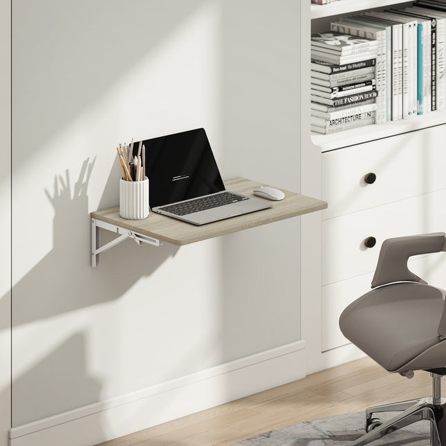 Wandmontierter Klapptisch, 60x40 cm, Eiche-Finish