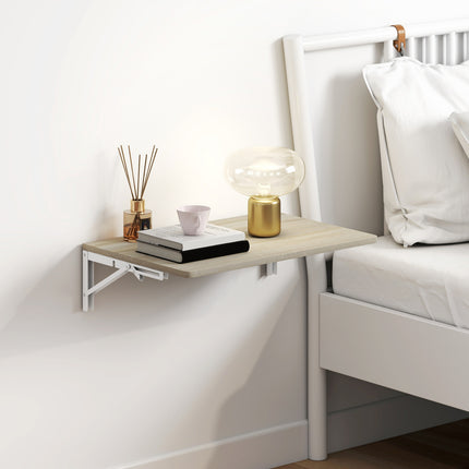 Wandmontierter Klapptisch, 60x40 cm, Eiche-Finish