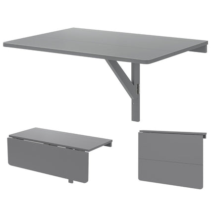 Wandklappschreibtisch, platzsparend, 80x60 cm, Grau