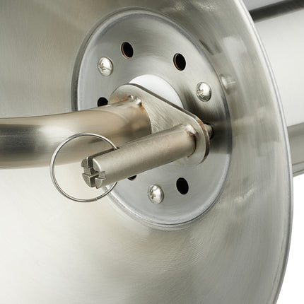 Wall-Mounted Garden Hose Reel with Crank Handle