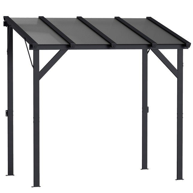 Wandmontierter Grillpavillon mit UPF50+ PC-Dach