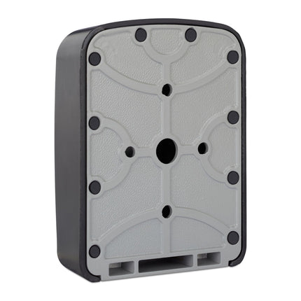 Wall-Mounted Key Safe with Combination Lock, Black/Grey