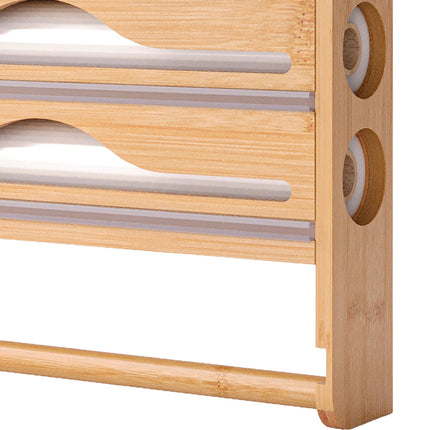 Wandmontierter Küchenrollen- und Folienspender mit Cutter