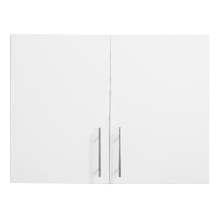 Wall-Mounted Laundry Cabinet, 2-Door, Adjustable Shelf, White