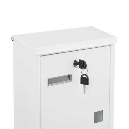 Wandbriefkasten mit Sichtfenstern