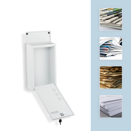 Wandbriefkasten mit Sichtfenstern