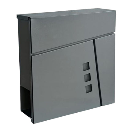 Wall-Mounted Mailbox with Newspaper Holder, Weatherproof
