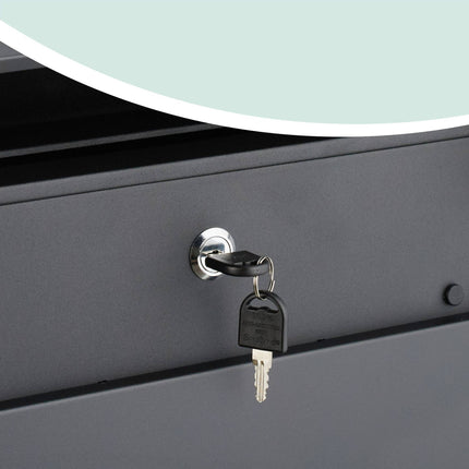 Wall-Mounted Mailbox with Newspaper Holder, Weatherproof