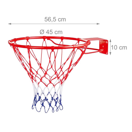Wandmontierter Outdoor-Basketballkorb, 45 cm