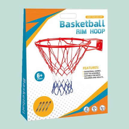 Wandmontierter Outdoor-Basketballkorb, 45 cm