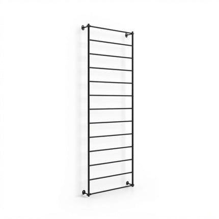 Wall-Mounted Steel Trellis for Climbing Plants, 210 x 76 cm, Black