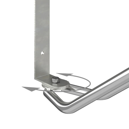 Wall-Mounted Swivelling Bike Rack Set, Steel