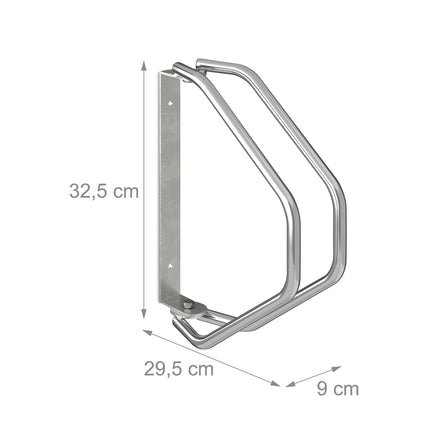 Wall-Mounted Swivelling Bike Rack Set, Steel