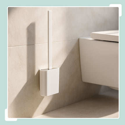 Wandmontiertes Toilettenbürsten-Set mit Halter