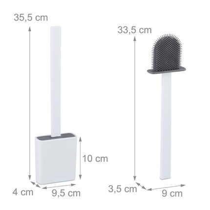 Wandmontiertes Toilettenbürsten-Set mit Halter