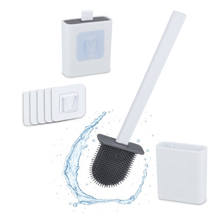 Wandmontiertes Toilettenbürsten-Set mit Halter