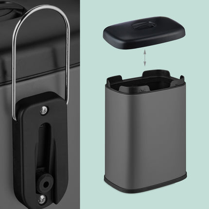 Wall-Mounted Waste Bin, 5L, Removable Lid