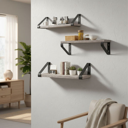 Wall Shelves – 3 Sizes for Living Room or Bedroom