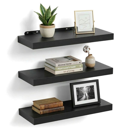 Wall Shelves, Set of 3 – Hanging Display Ledges