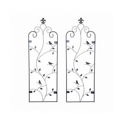 Wall Trellis Set, 2-Pack Powder-Coated Steel Climber