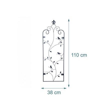 Wall Trellis Set, 2-Pack Powder-Coated Steel Climber