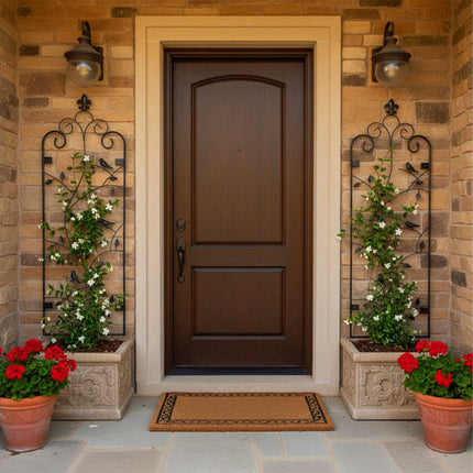 Wall Trellis Set, 2-Pack Powder-Coated Steel Climber