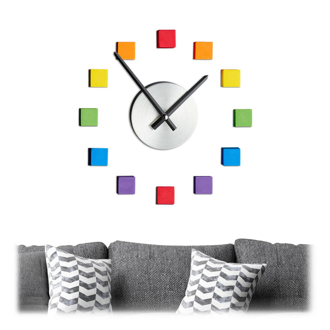 Wanduhr DIY bunt