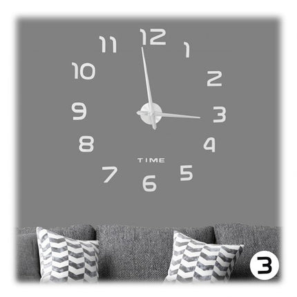 Wall clock DIY with 3D numbers