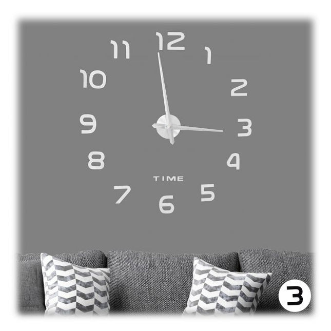 Wanduhr DIY mit 3D-Zahlen