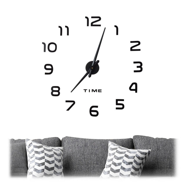 Wanduhr DIY mit 3D-Zahlen
