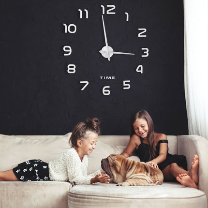 Wanduhr DIY mit 3D-Zahlen