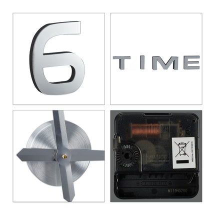 Wall clock DIY with 3D numbers