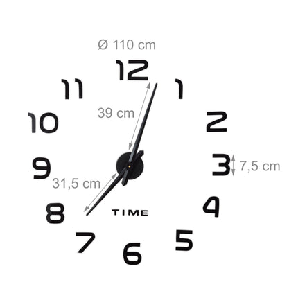 Wanduhr DIY mit 3D-Zahlen
