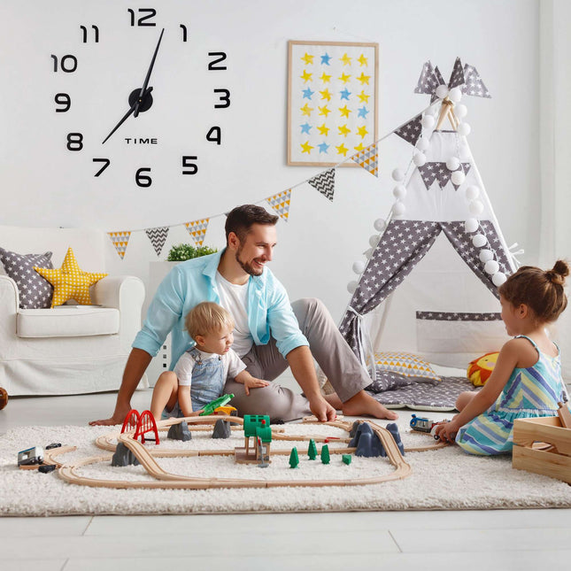 Wanduhr DIY mit 3D-Zahlen