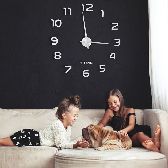 Wanduhr DIY mit 3D-Zahlen