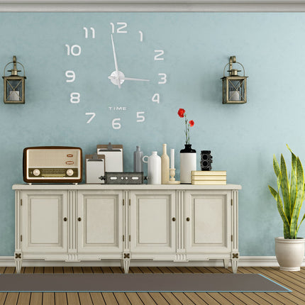 Wall clock DIY with 3D numbers