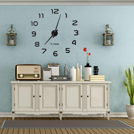 Wanduhr DIY mit 3D-Zahlen
