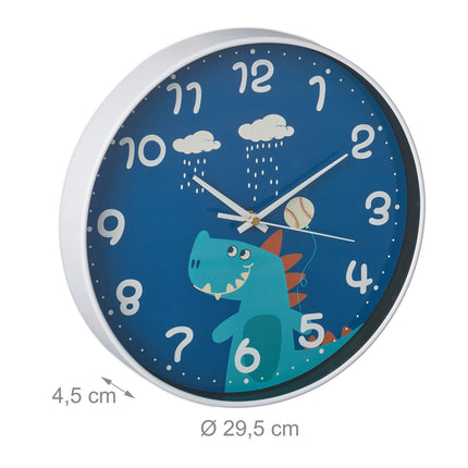 Wall clock Dinosaur for children