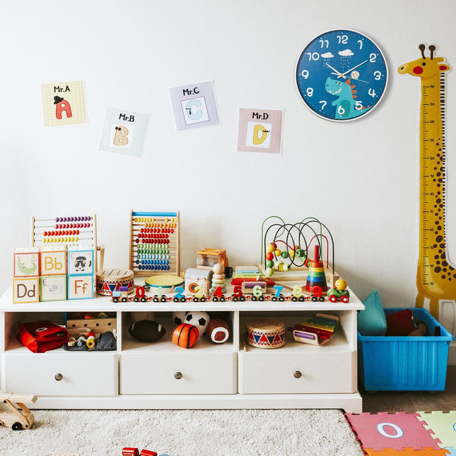 Wall clock Dinosaur for children