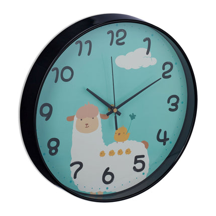 Wall clock Llama for children