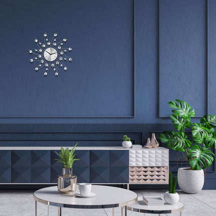 Wall clock XL with glitter
