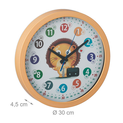 Wanduhr für Kinder "Löwe