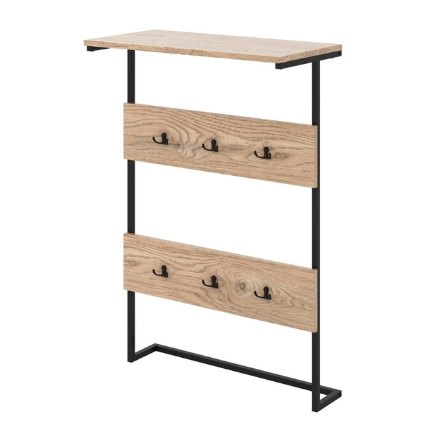 Wall coat rack with shelf & 6 hooks wall shelf industrial coat rack clothes rail