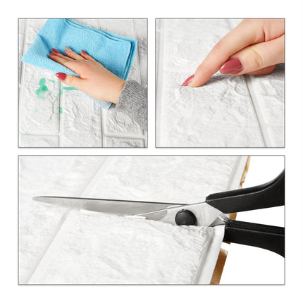 Wandtattoo-Set Ziegel, selbstklebend