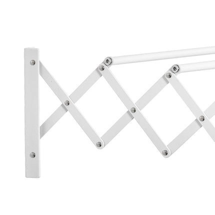 Space-saving wall dryer, white metal, indoor/outdoor